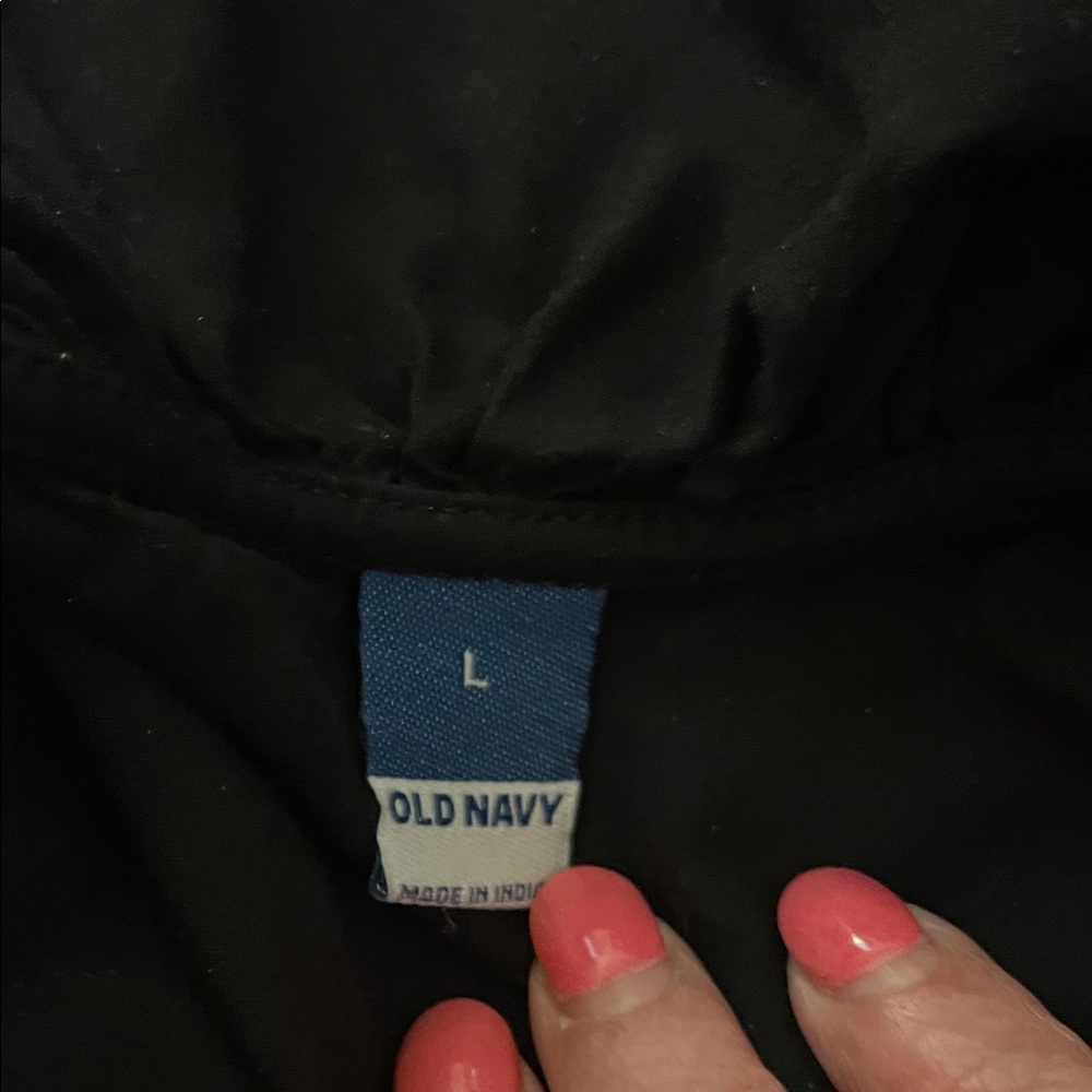 Old Navy Black Ruffle-Trim Mini Dress - Picture 2 of 5